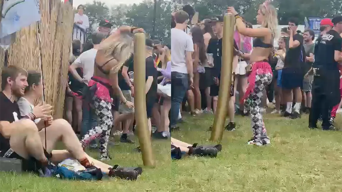 Echte liefde is: Lekker raven met je rubberen paal op Defqon.1
