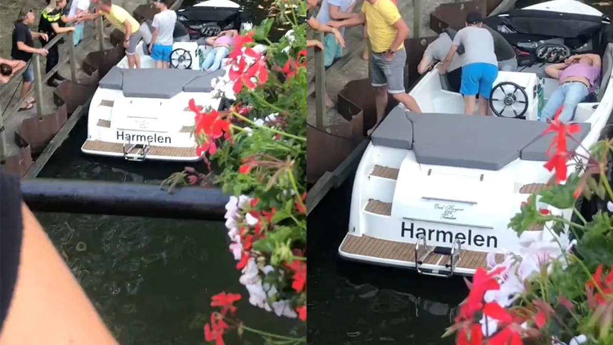 Mannenweekend op een bootje in Utrecht liep beetje uit de hand