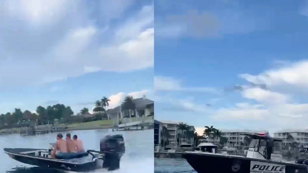 Politie in Florida had meer succes in achtervolgen heel snel bootje