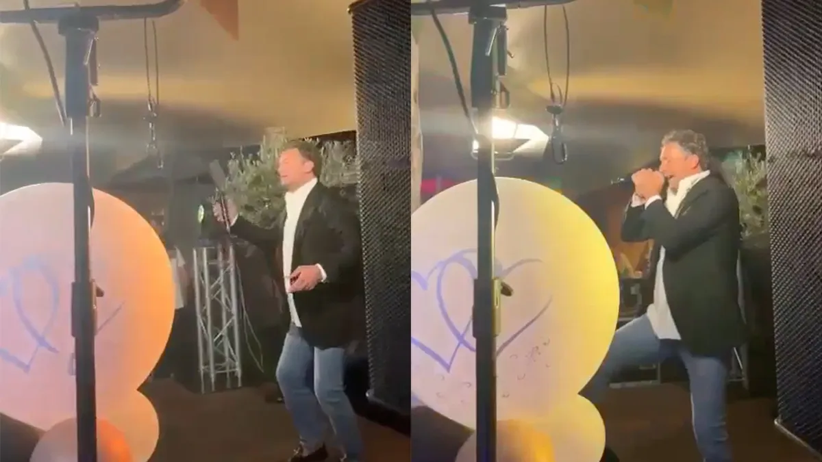 Tino Martin was afgelopen weekend niet echt toonvast tijdens optreden