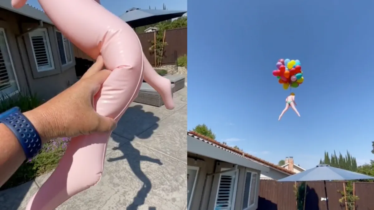 Afscheid nemen van het opblaasbare vriendinnetje Judy