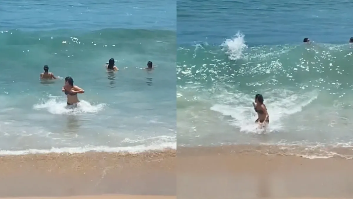 Jongedame verliest het van Mexicaanse golf