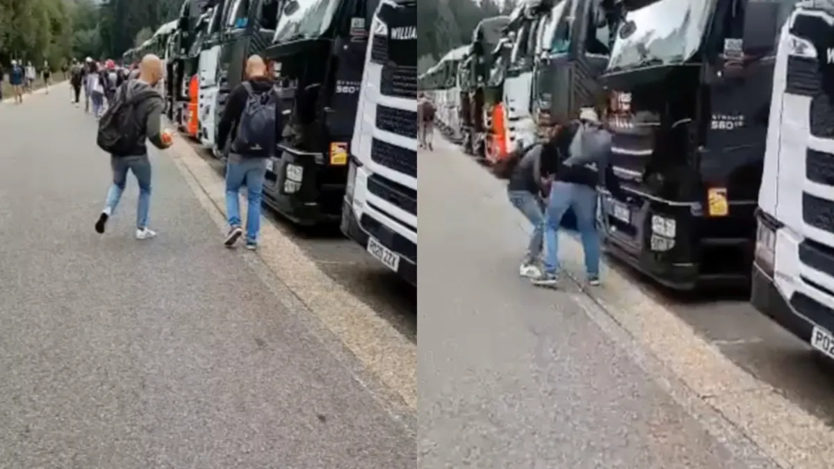 Haas voeren tijdens Grand Prix van België