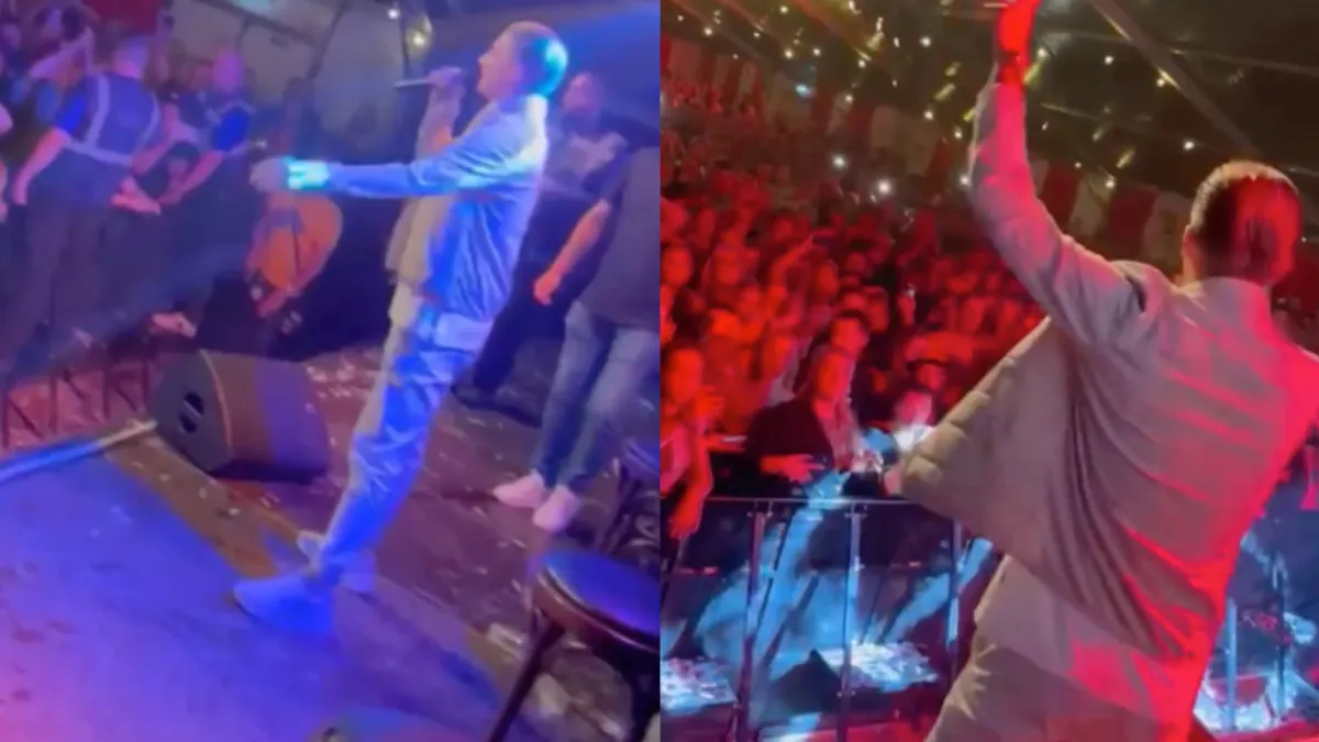 Mart Hoogkamer stapt weer van podium na bierdouche