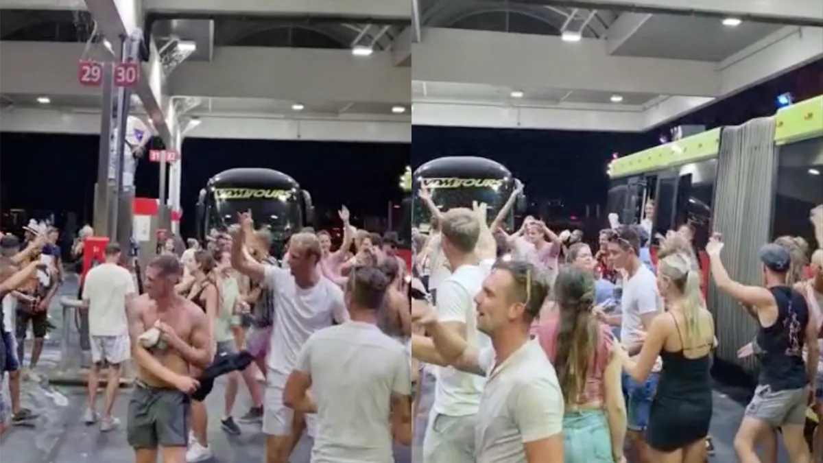 Kali van Outsiders pompen bij benzinepomp en feestje bouwen