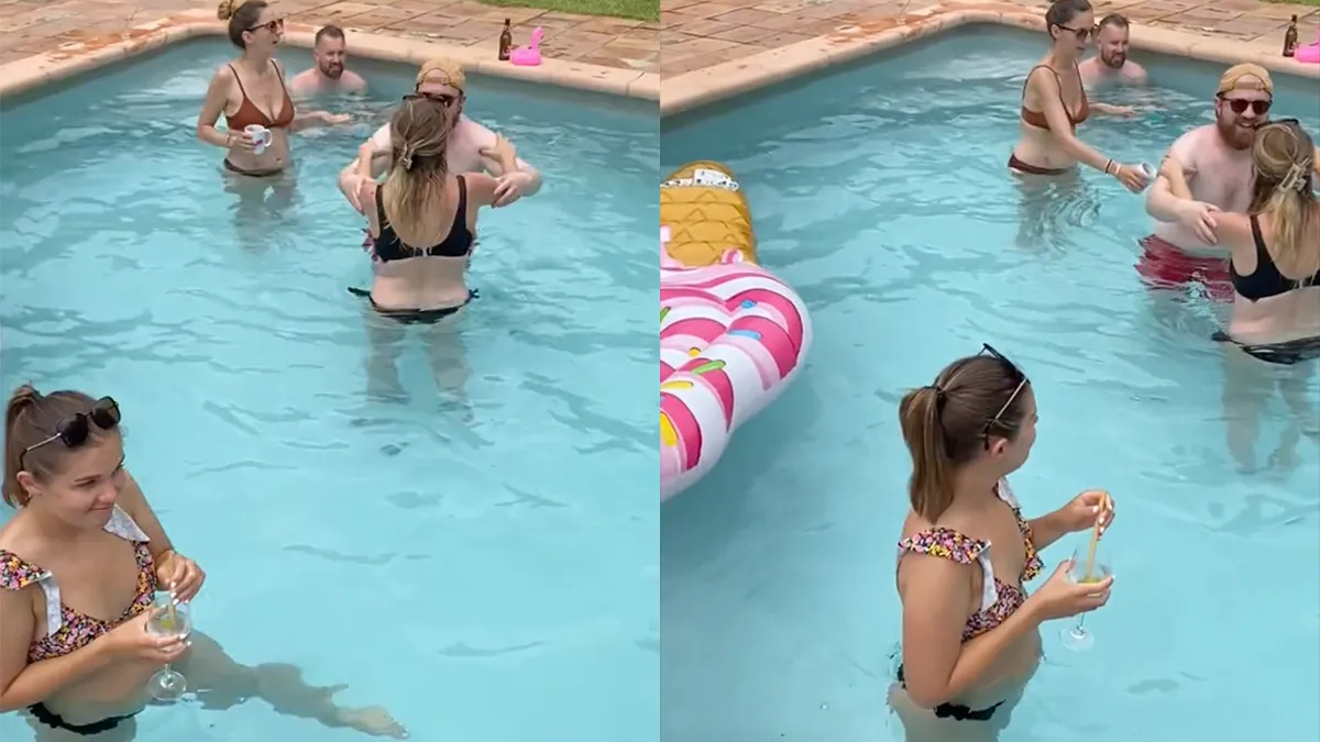 Man op zwembadfeestje wijsgemaakt dat hij grote boodschap in water heeft gedaan