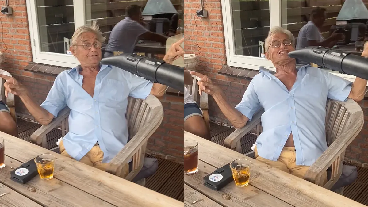 Ondertussen in Maasland: Bladblazer laat kunstgebit vliegen