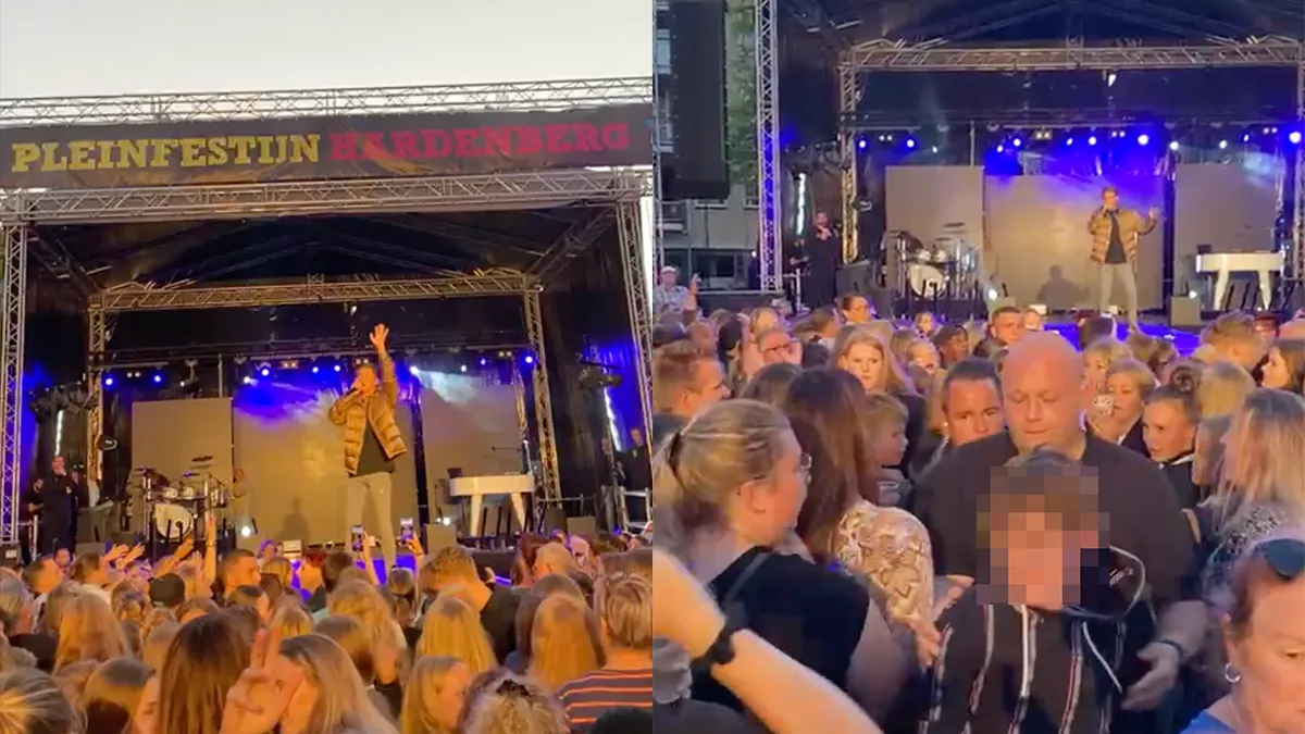 Ook bij Pleinfestijn Hardenberg liet Mart Hoogkamer biergooier verwijderen