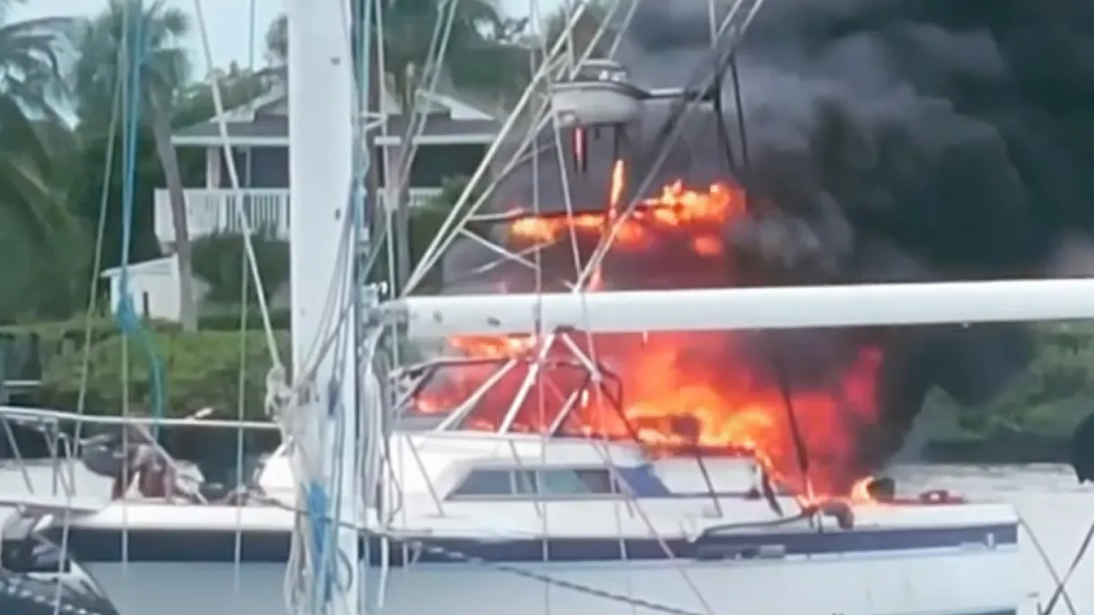 Miami Vice-achtige praktijken in het echt door ontploffend jacht