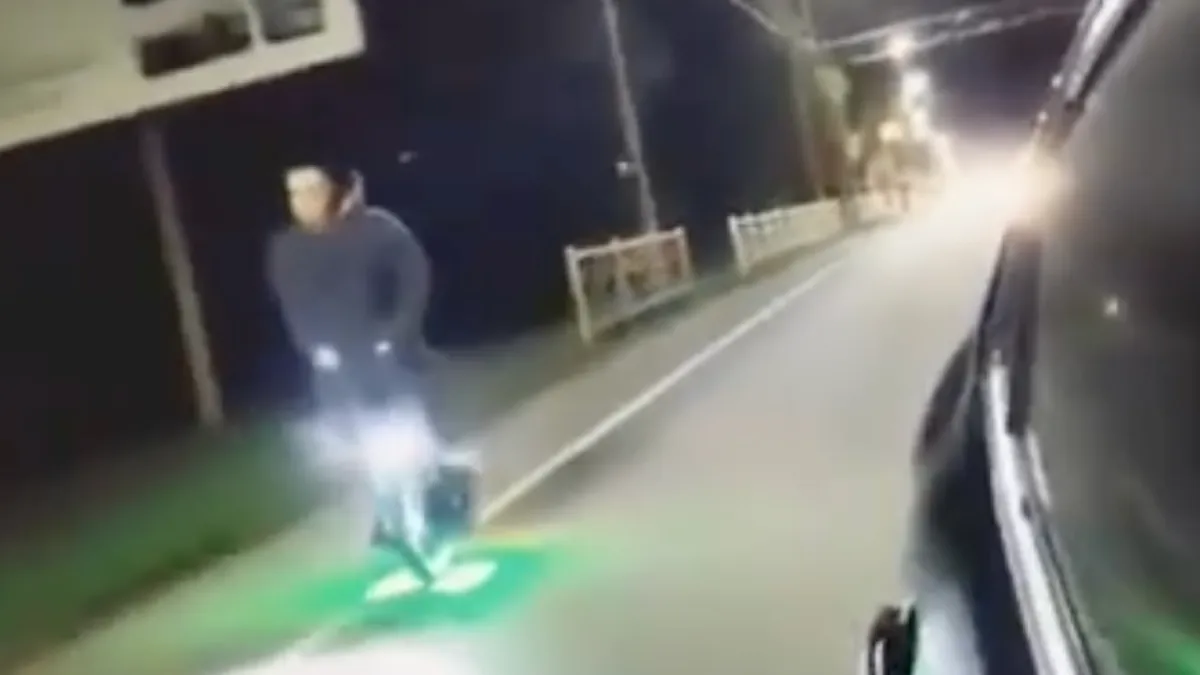 Dus auto inhalen met je monowheel is dus levensgevaarlijk