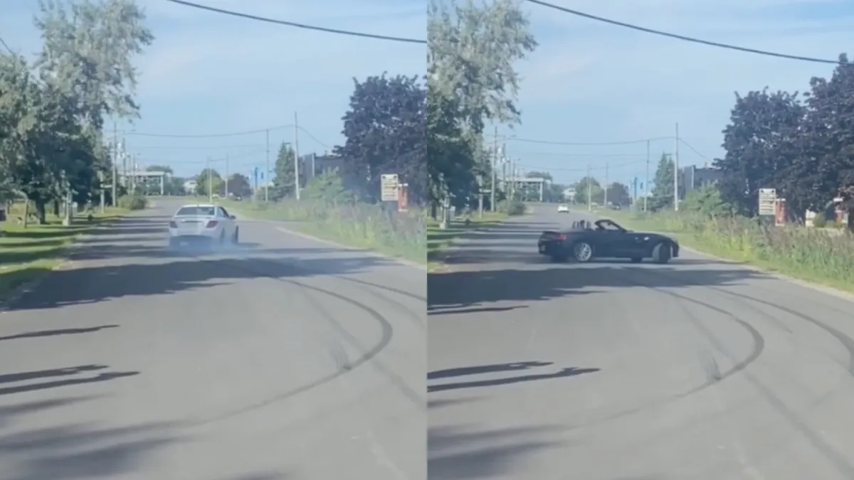 BMW-tje wil graag net zo stoer doen als een Mercedes