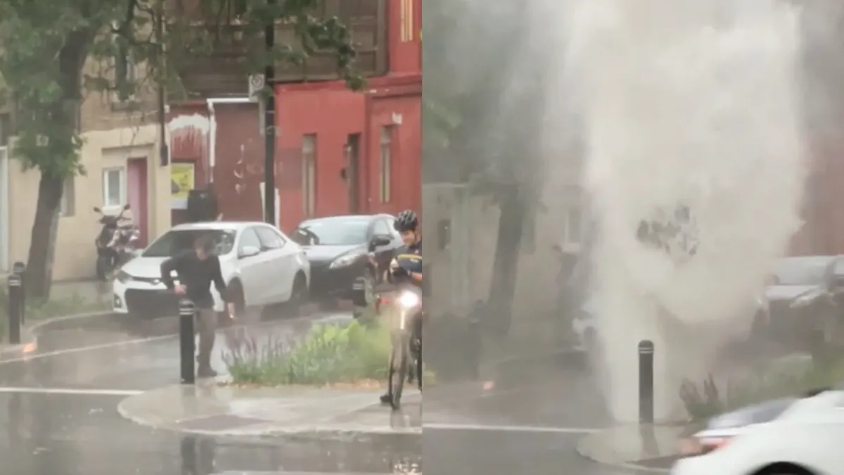 Bijna putdeksel koppen na heftige regen in Montreal