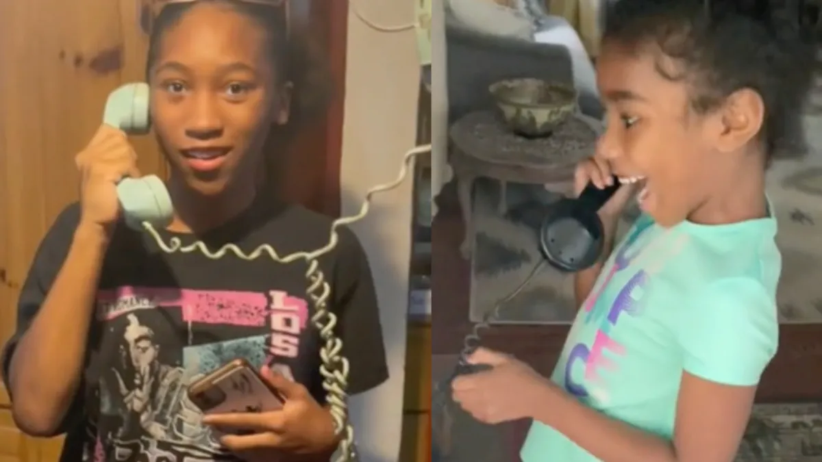 Kinderen stomverbaasd als ze vaste telefonie ontdekken