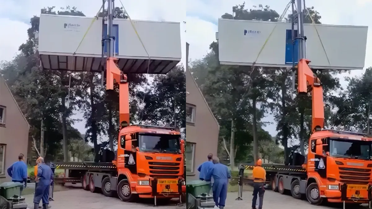 Container plaatsen gaat niet goed niet