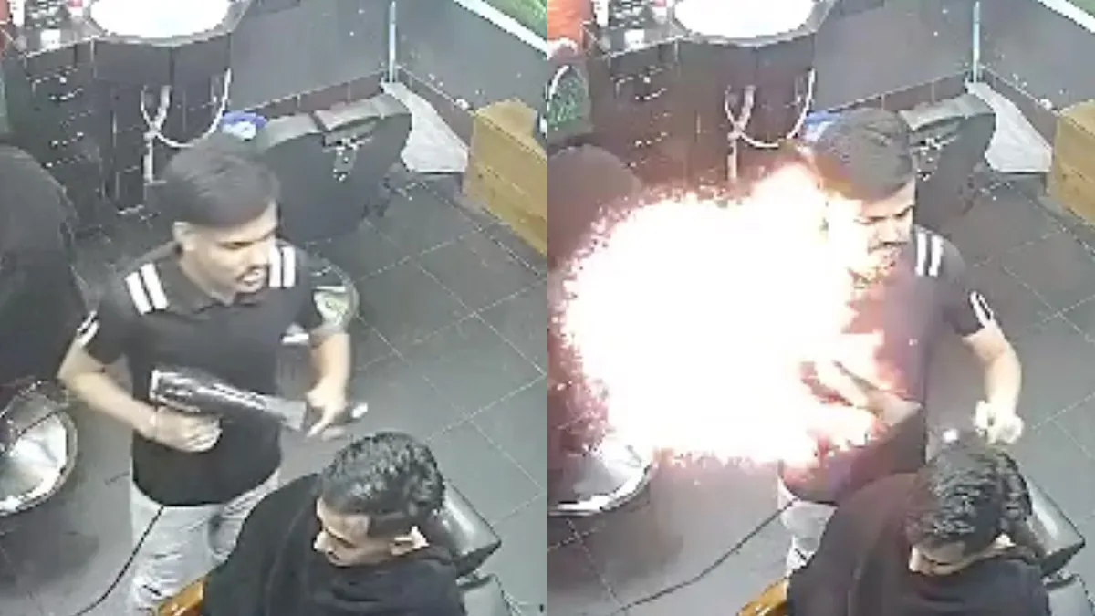 Haardroger ontploft en zet kapperszaak in lichterlaaie