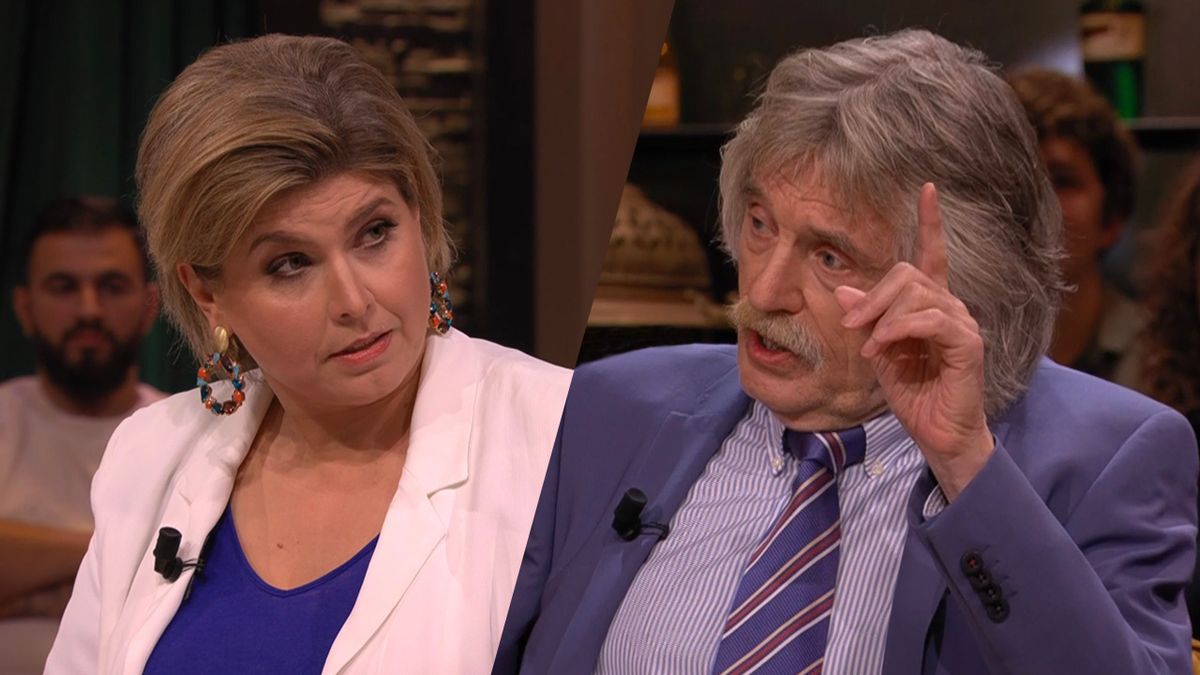 Johan Derksen en Angela de Jong maken ruzie op televisie: 'Ik ben je k*tstukjes zat!'