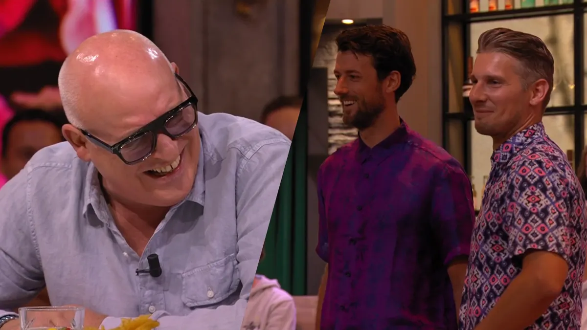 O jee, Johan Derksen maakt weer opmerking: "Komen jullie van die boten uit Amsterdam"