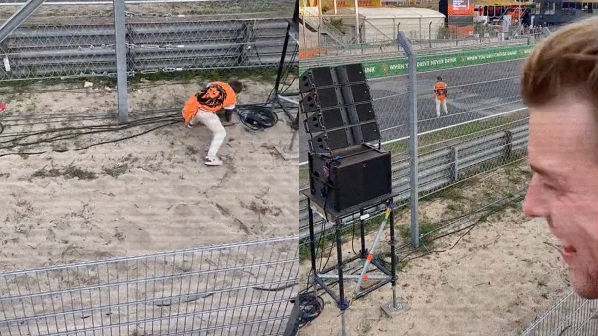 Ondertussen in Zandvoort: Fakkels op circuit en mensen klimmen over hekken