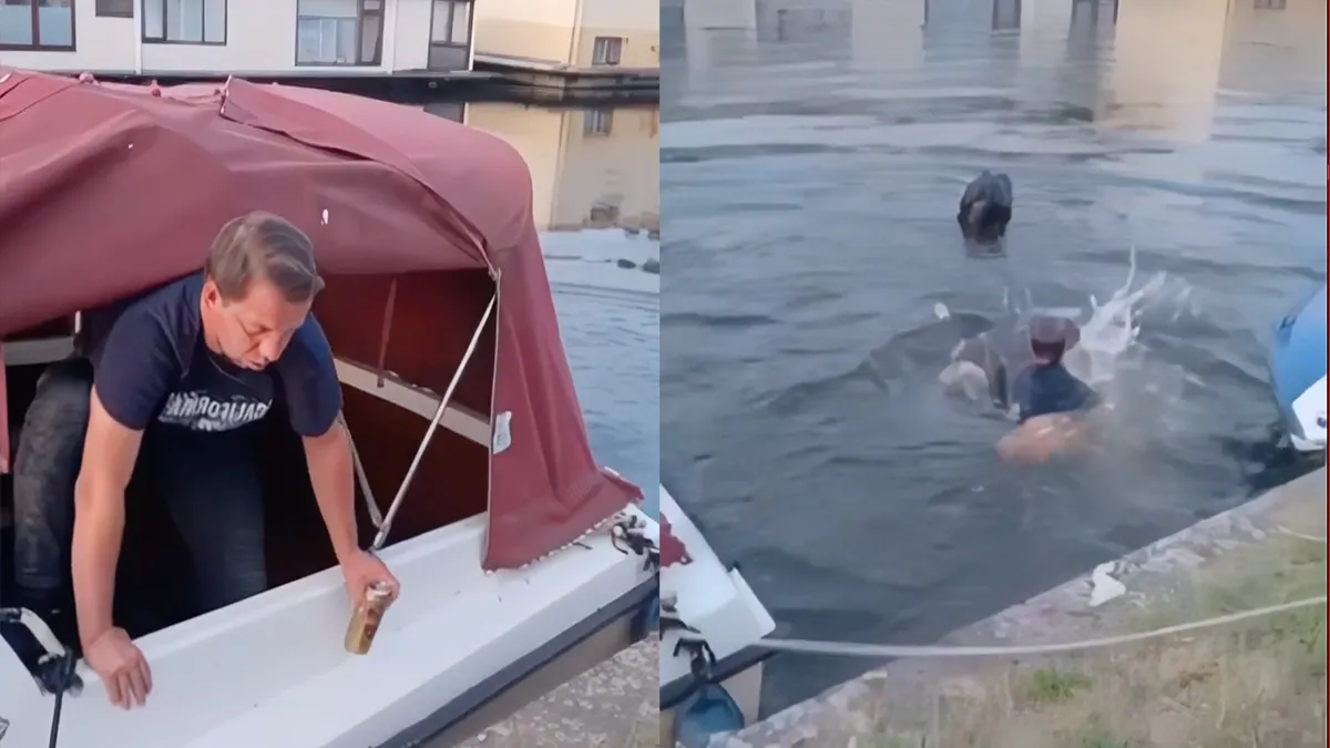 Ongenode gast op boot wordt duidelijk gemaakt dat hij andere slaapplek moet zoeken