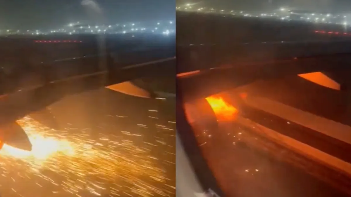 Motor van IndiGo Airbus A320 in de hens en dus mooi niet opstijgen