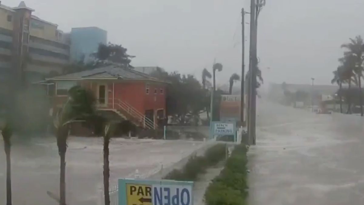 Time-lapse laat zien hoe orkaan Ian huis steelt in Florida