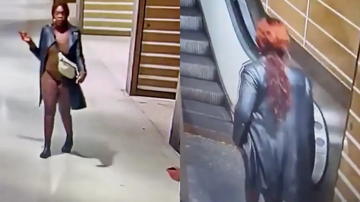 Als er geen wc in de buurt is probeer je toch onopvallend te lozen op een roltrap...