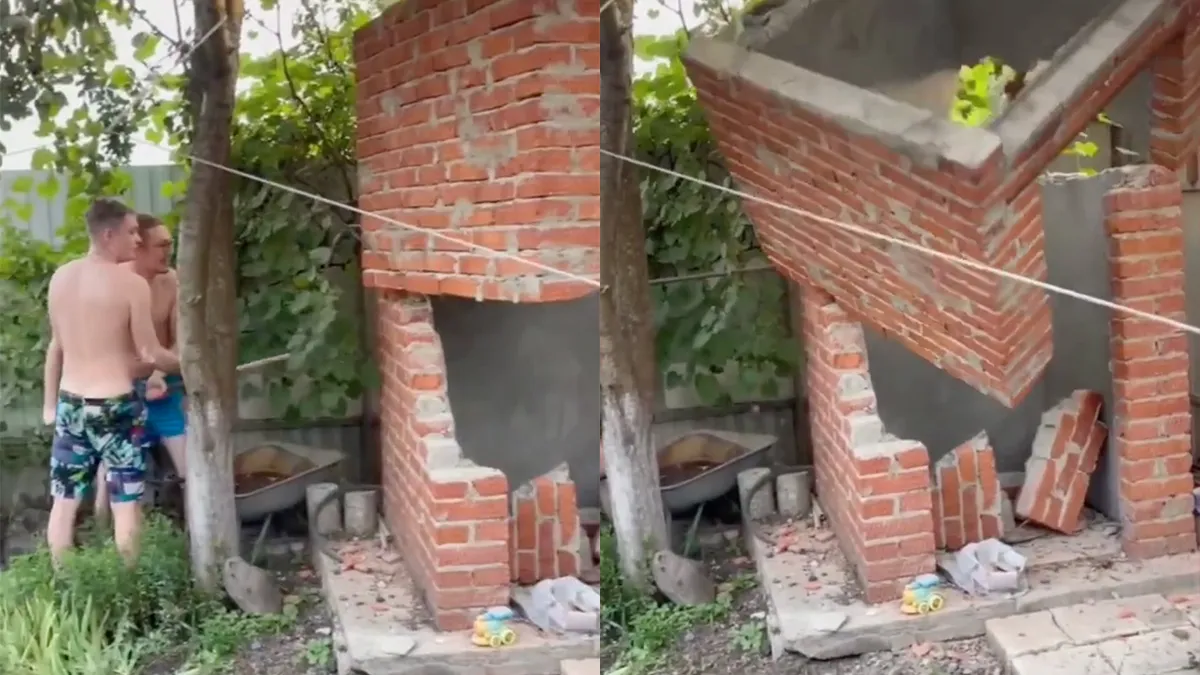 Beunhazen halen een muurtje naar beneden...