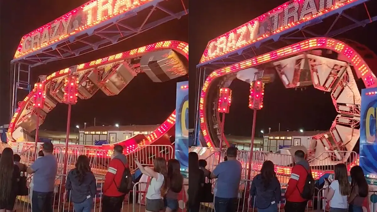 Grote kans dat je misselijk uit de 'Crazy Train' attractie komt