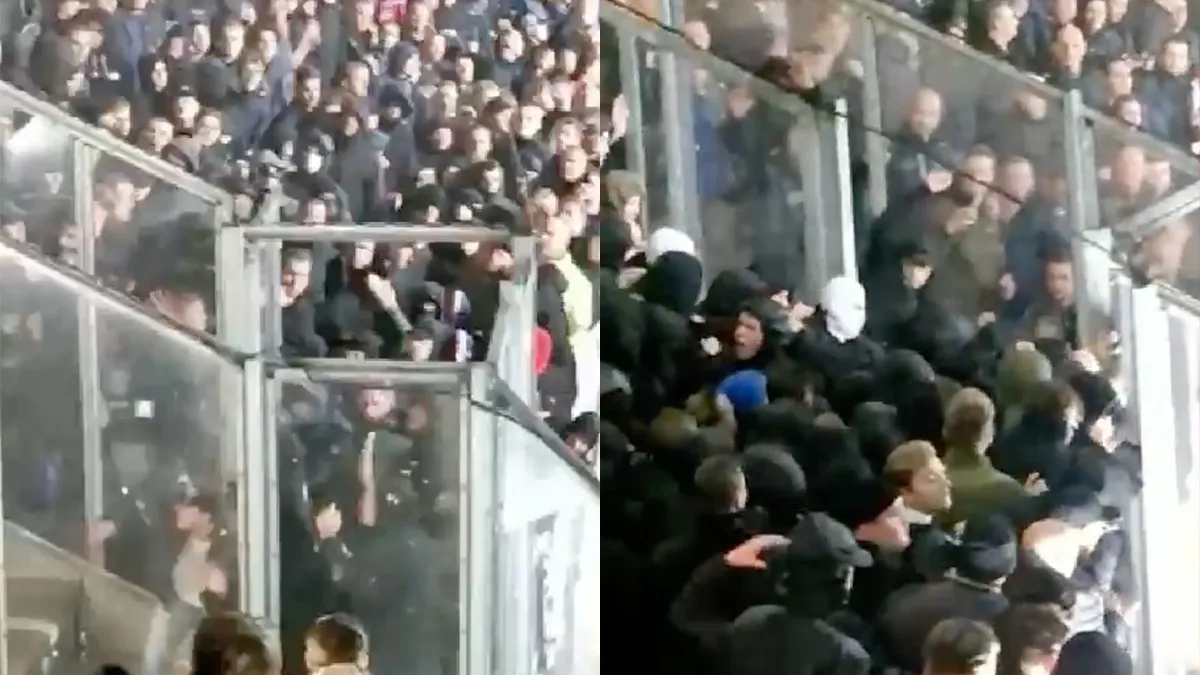 Het was erg gezellig tussen supporters van Willem II en FC Den Bosch