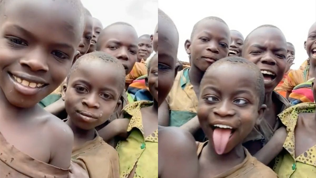 Kinderen in Burundi maken voor eerste keer kennis met Snapchat filter