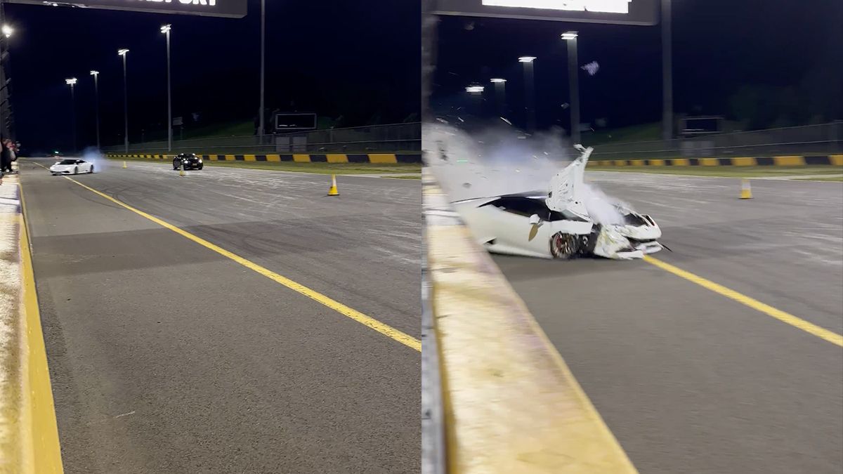 Mohamad Alameddine crasht peperdure Lamborghini Huracan tijdens drag race in Sydney
