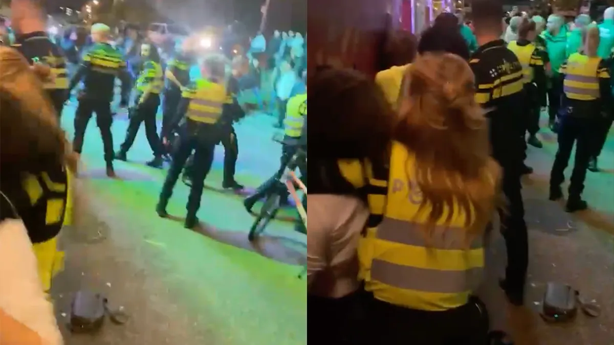 Ondertussen op de kermis van Rotterdam: Politie grijpt even in