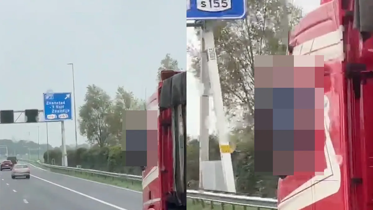 Vrachtwagenchauffeur ontslagen vanwege uithalen gevaarlijke capriolen op Nederlandse weg