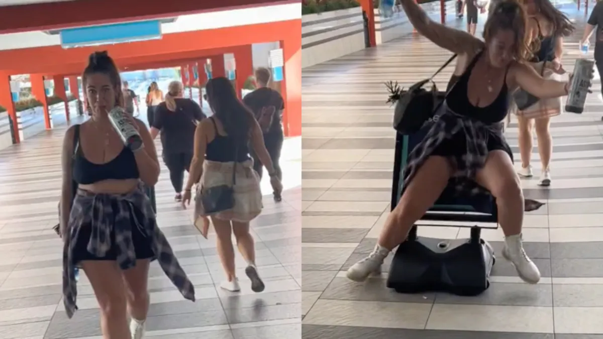 Het ligt echt aan jezelf als een waarschuwingsbord je weet te vloeren