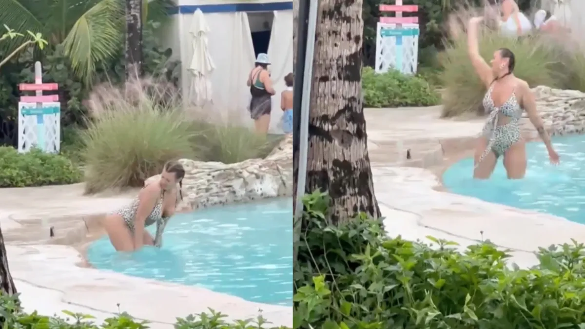 Influencer ook tijdens haar vakantie uitermate productief