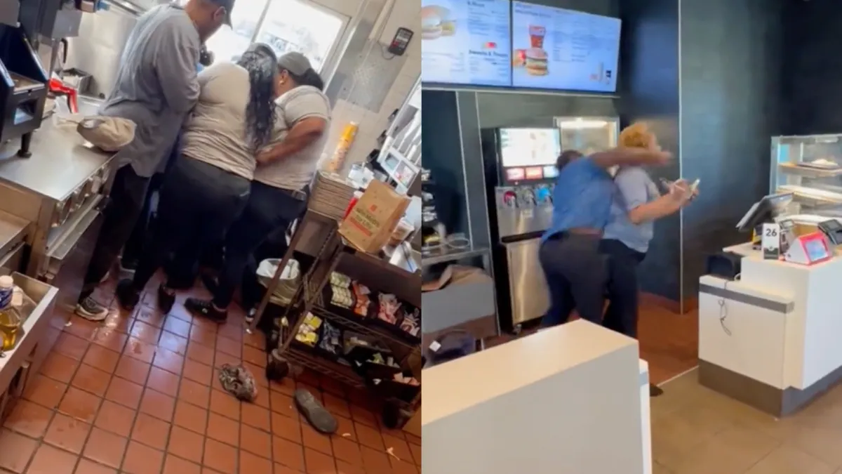 Twee Maccie medewerksters vonden elkaar even helemaal niet lief