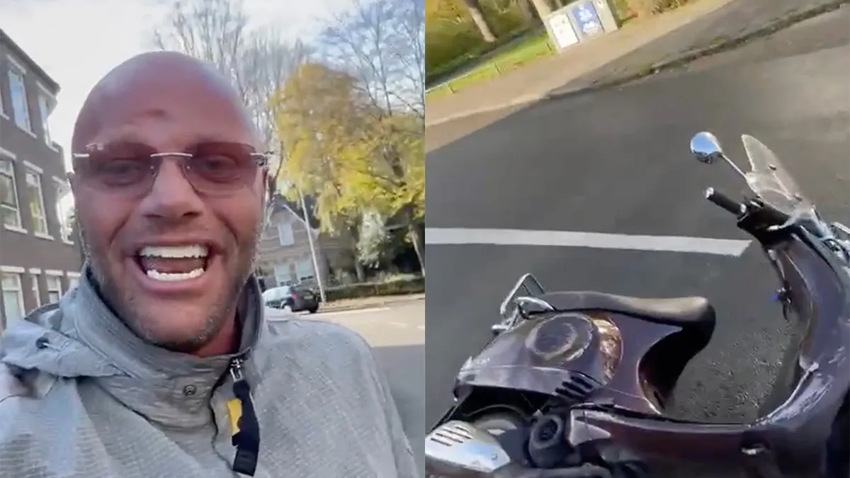 Alex Soze gaat niet kapot, zijn scooter wel