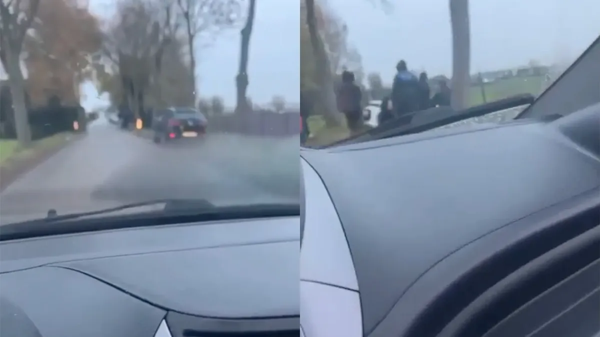 Automobilist heeft hele slechte parkeerplek bij illegale rave in Ammerzoden