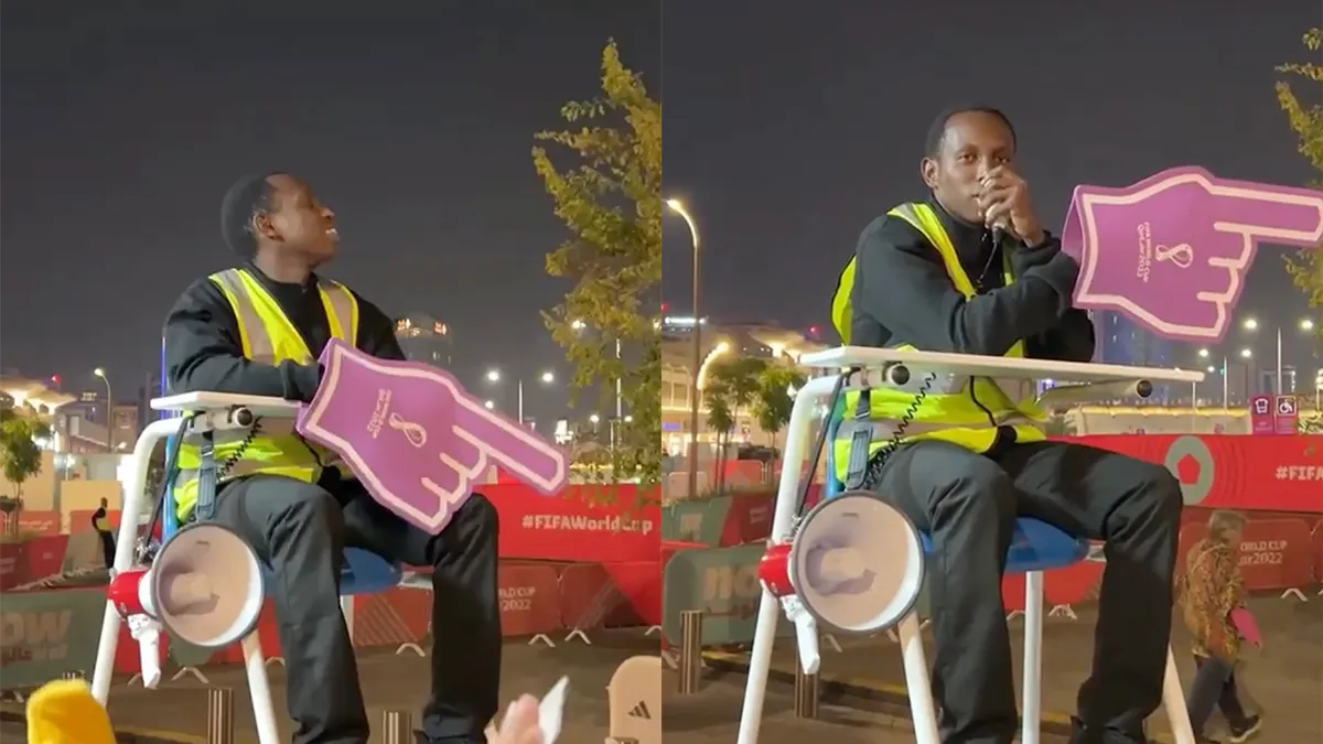 'Metro dude' in Qatar heeft eer van zijn werk en gaat viraal