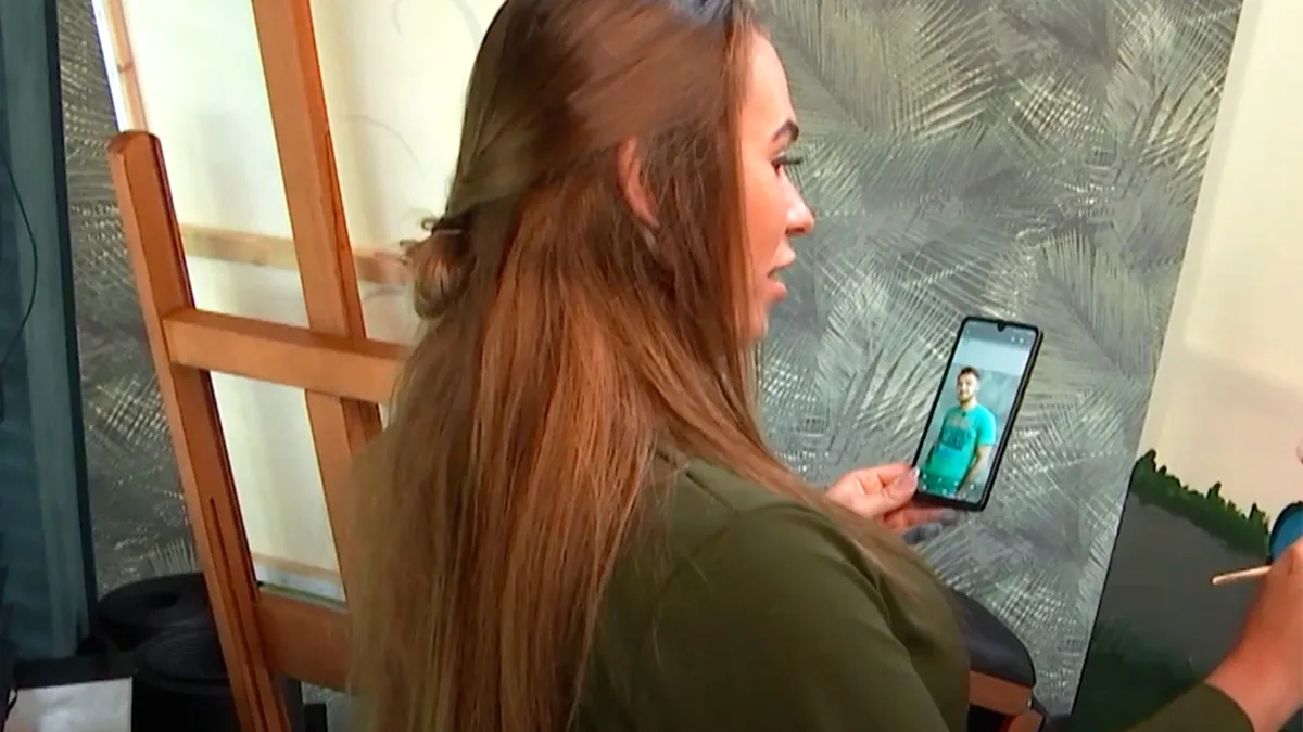 Ondertussen in Lang Leve de Liefde: 'Serena maakt een mooi schilderij van haar date Davey'