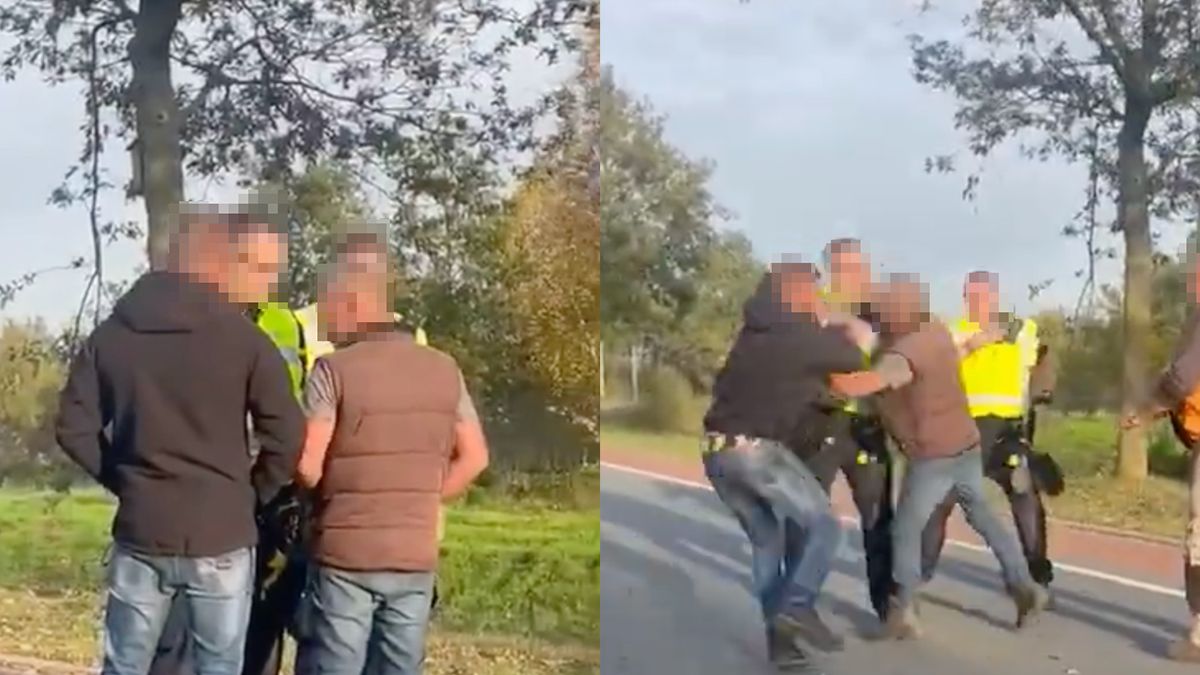 Video mannen mishandelen politieagenten in Venlo