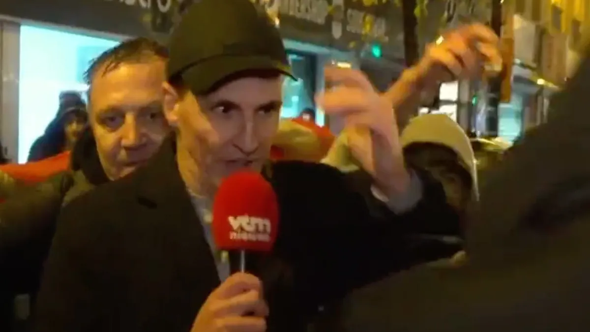 VTM Verslaggever krijgt klap tijdens verslag in Belgische Borgerhout
