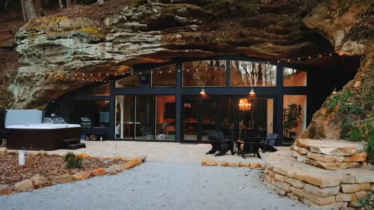 Grot omgebouwd tot hele brute Airbnb