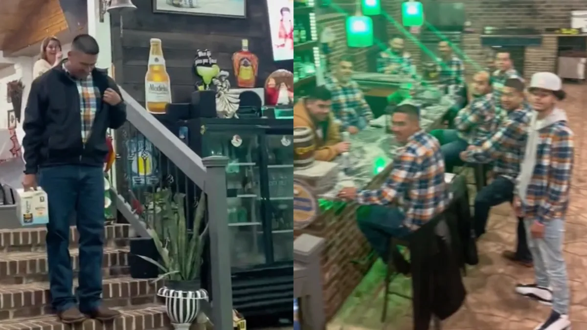 Lelijk overhemd prank laat zien dat dames de broek aan hebben in deze familie