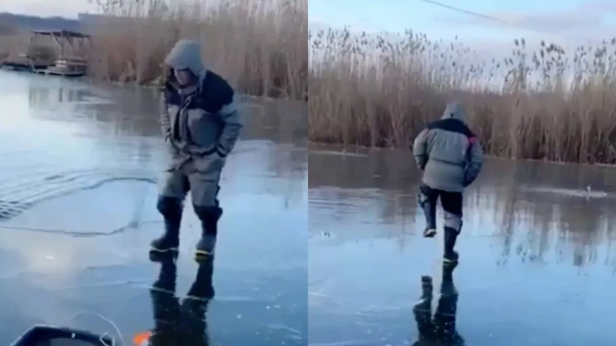 Even stampen om het ijs te testen…