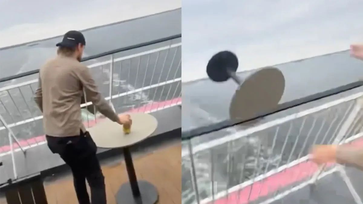 Directeur bouwbedrijf gooit meubels van cruiseschip MS Baltic Princess