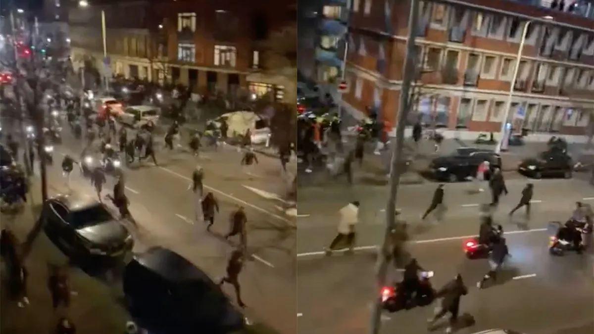 Feest in de Haagse Schilderswijk schijnt alweer over te zijn: ME gaat vegen