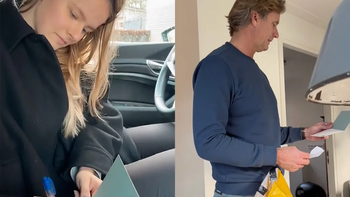 Geniaal kerstkaart geintje uitgehaald door Nora