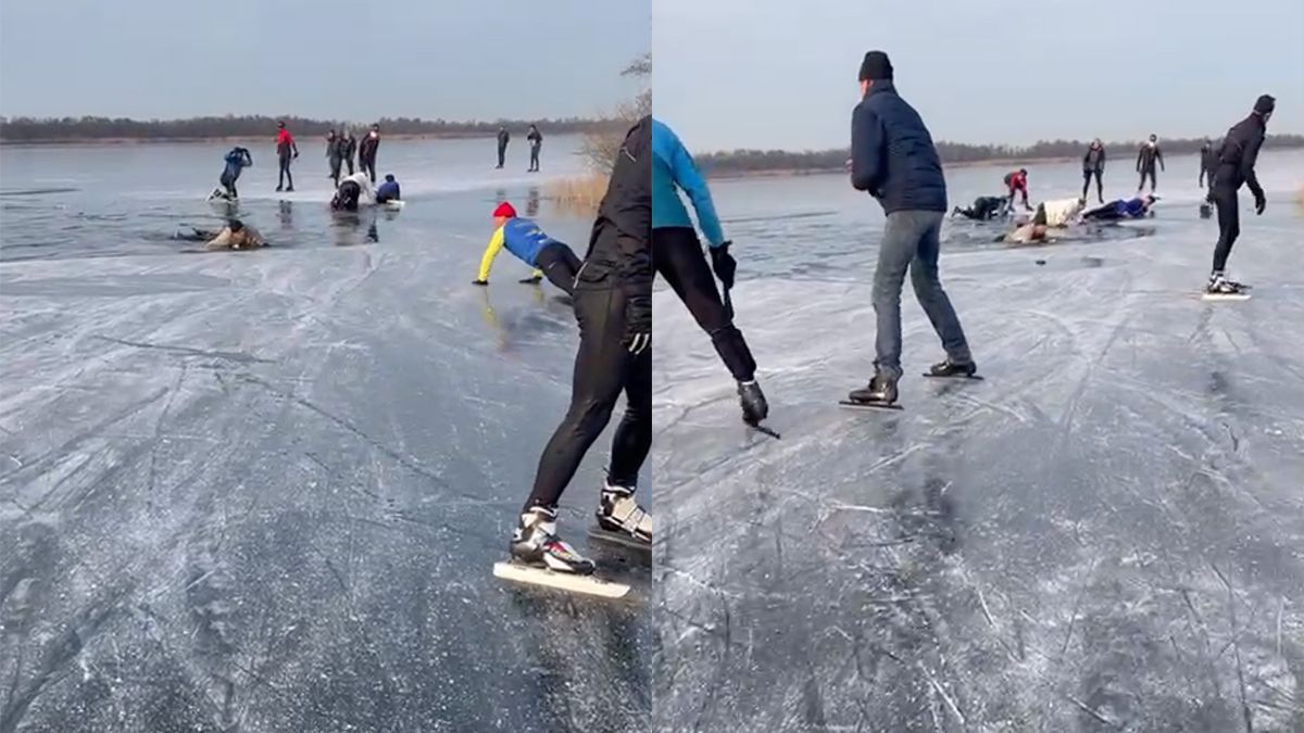 Giethoorn in de winter is ook opletten geblazen