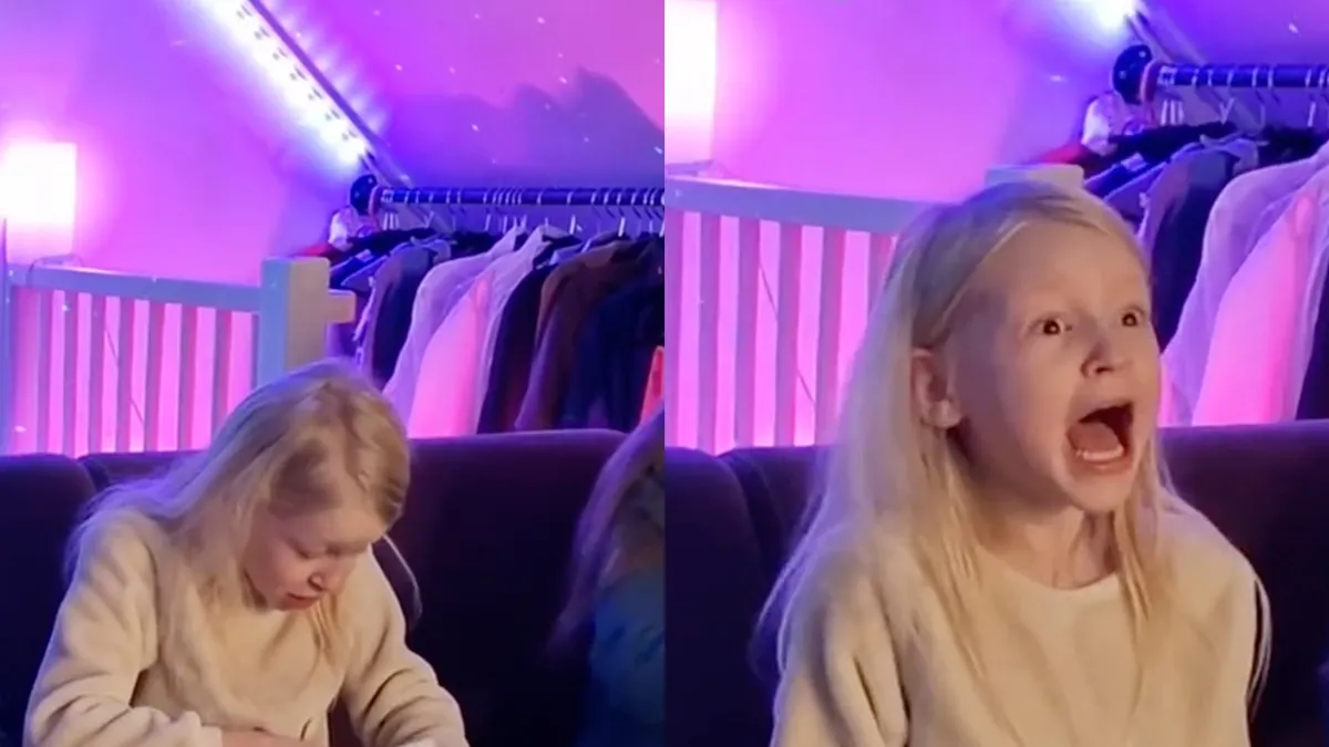 Vader verrast dochters met telefoon, maar haalt eerst een geintje uit